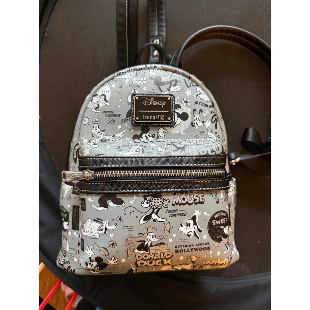 Disney AOP Original Characters Vintage Loungefly Backpack, GUC